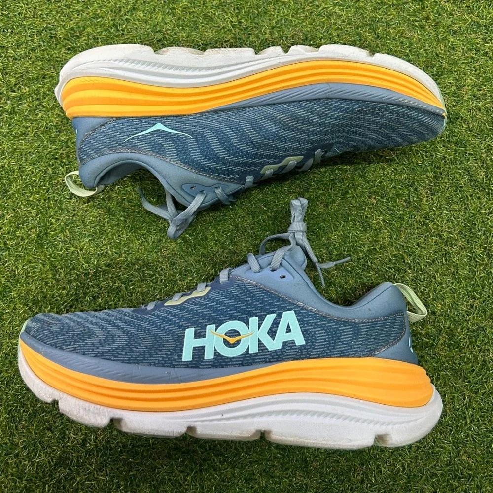 Hoka Gaviota 5 Mens Running Shoes Blue Orange Stability Sneakers 1127929 11 D